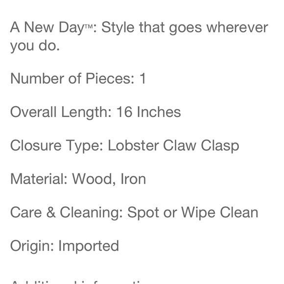 ⭐️3 for $15 ⭐️ Heshi Bead Choker Necklace by a new day - Picture 4 of 4